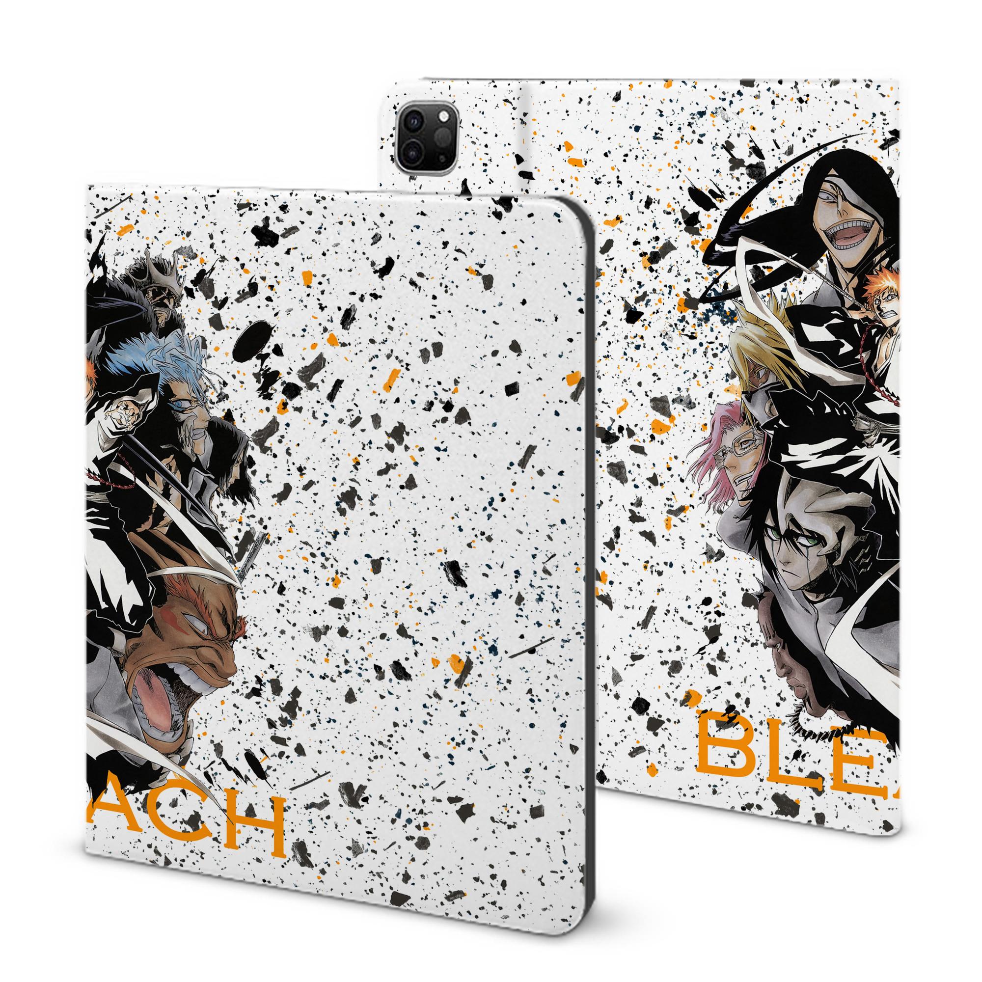（画像用） ブリーチ BLEACH IPad ケース ブック型 PUレザー TPU 耐衝撃 軽量 薄型 ペン収納なし 全面保護 IPad 各モデル対応
